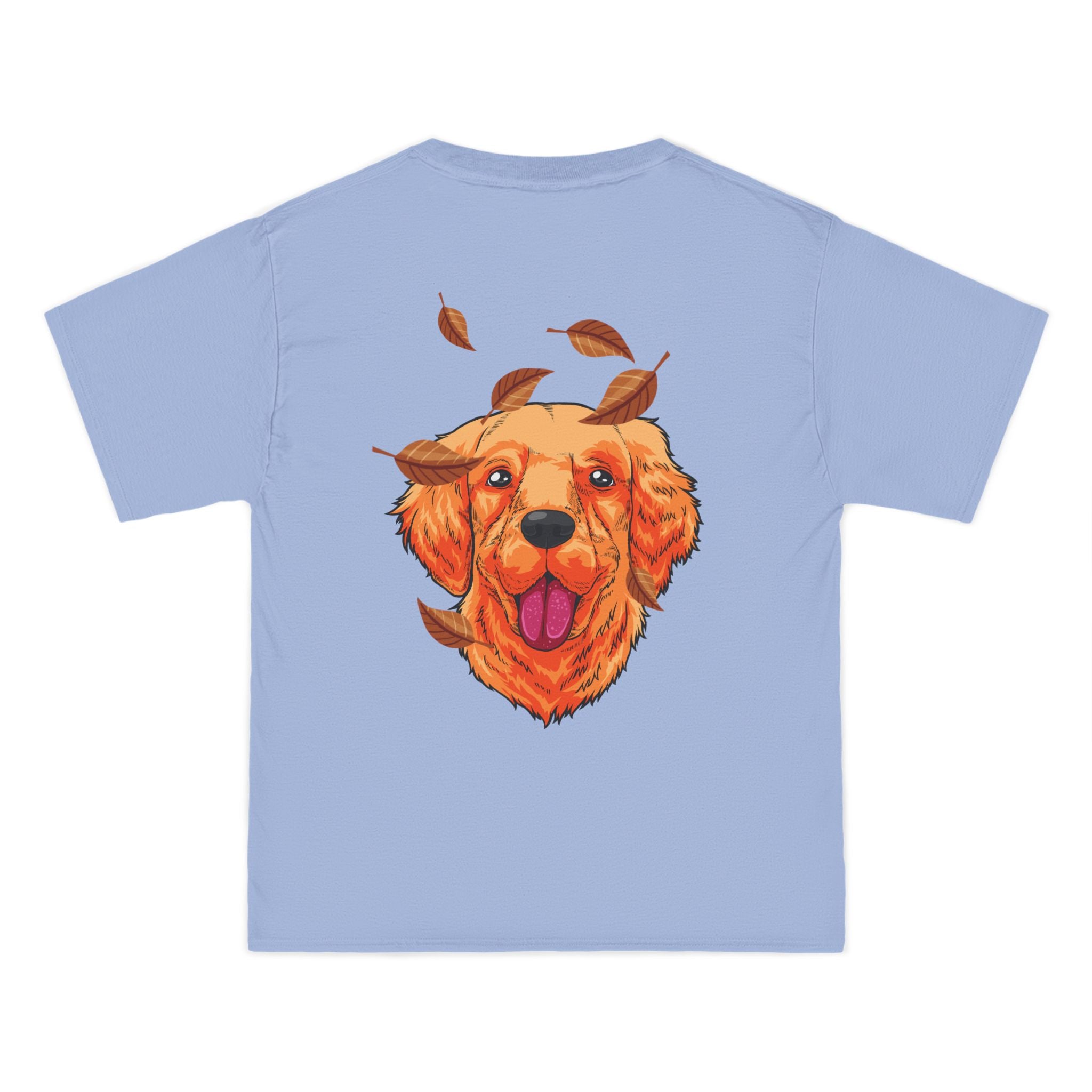 Fall Blue Jeep x Golden Retriever Beefy-T®  Short-Sleeve T-Shirt