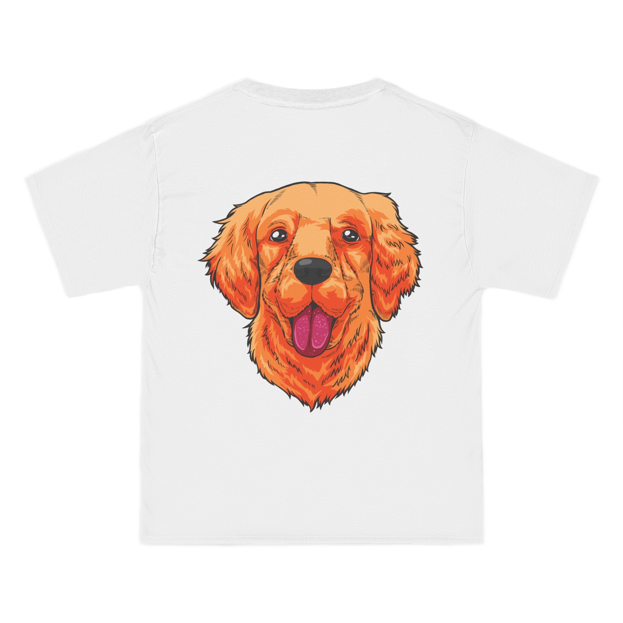 White Jeep x Golden Retriever Beefy-T®  Short-Sleeve T-Shirt