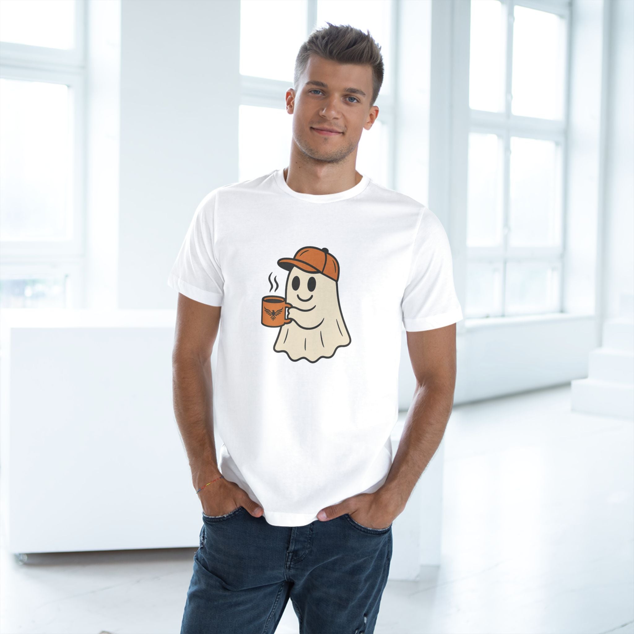 Fun Halloween Tee, Autumn Fashion, Casual Wear, Gift for Coffee Lovers, Spooky Vibes