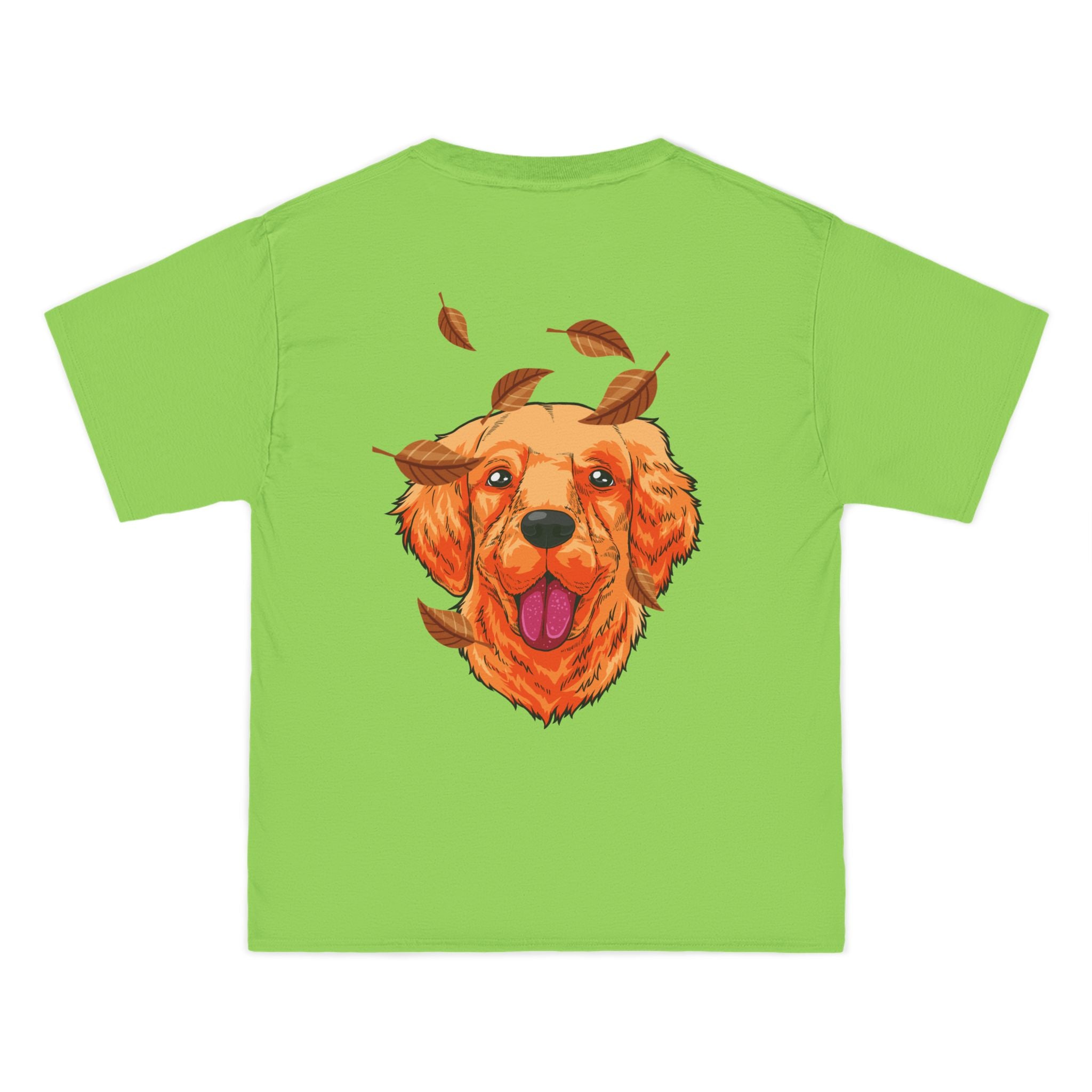 Fall Blue Jeep x Golden Retriever Beefy-T®  Short-Sleeve T-Shirt