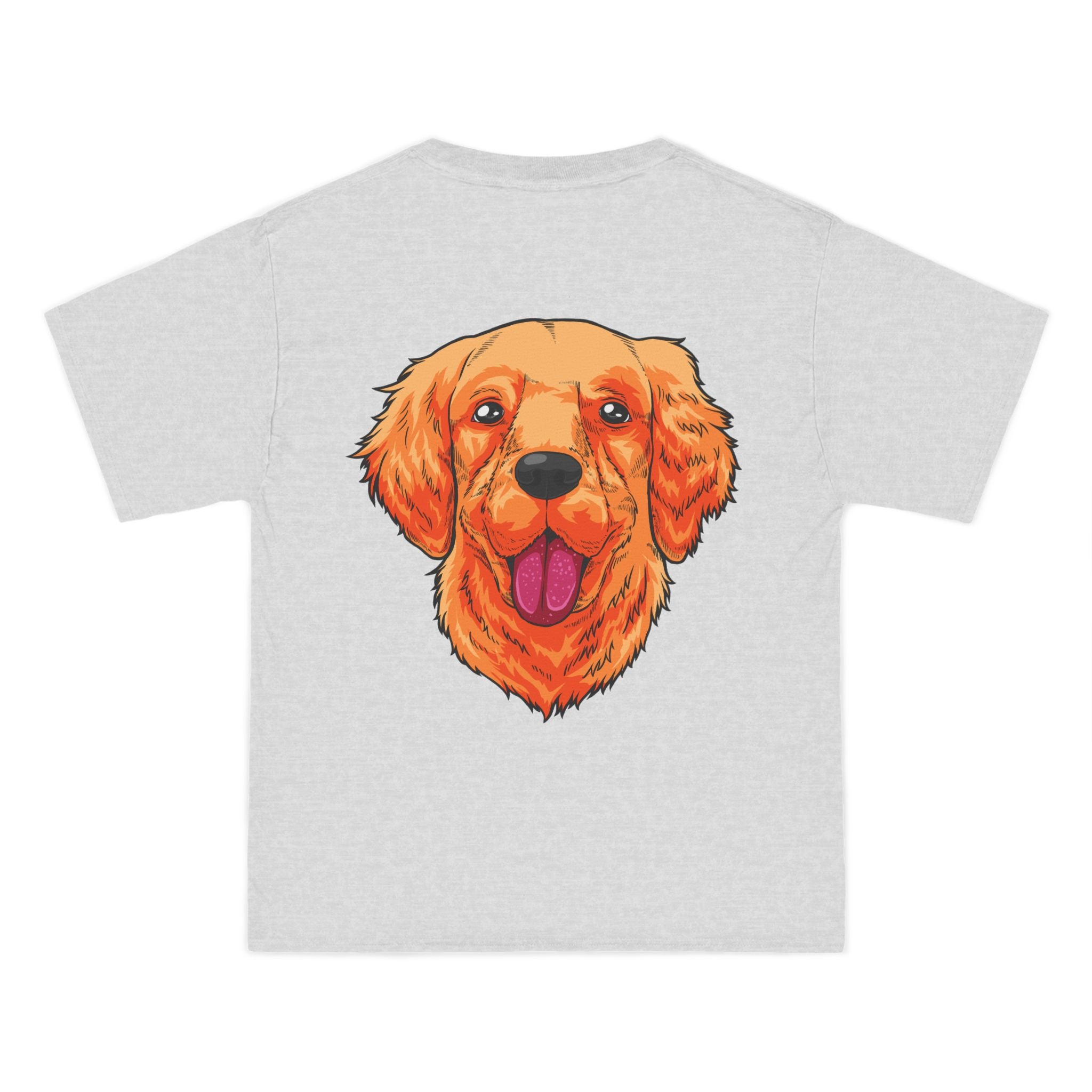 Red Jeep x Golden Retriever Beefy-T®  Short-Sleeve T-Shirt