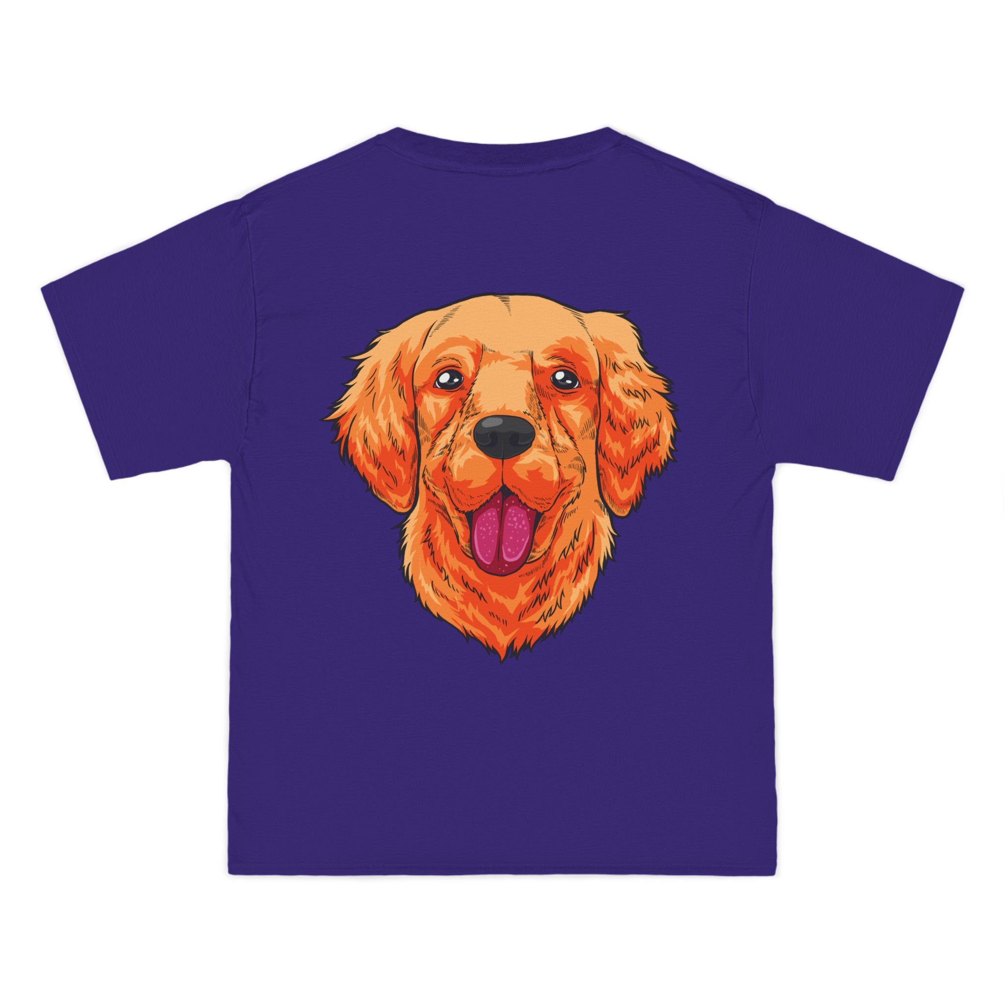 Red Jeep x Golden Retriever Beefy-T®  Short-Sleeve T-Shirt