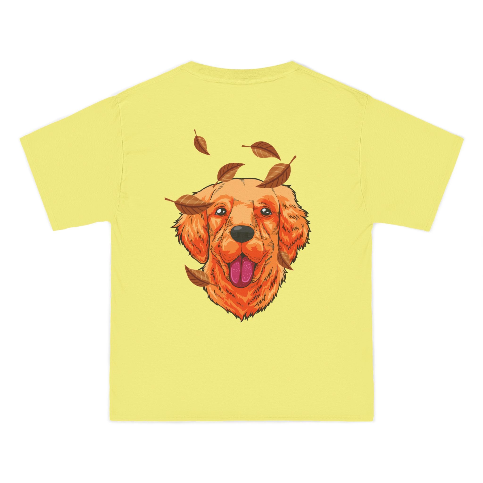 Fall Blue Jeep x Golden Retriever Beefy-T®  Short-Sleeve T-Shirt