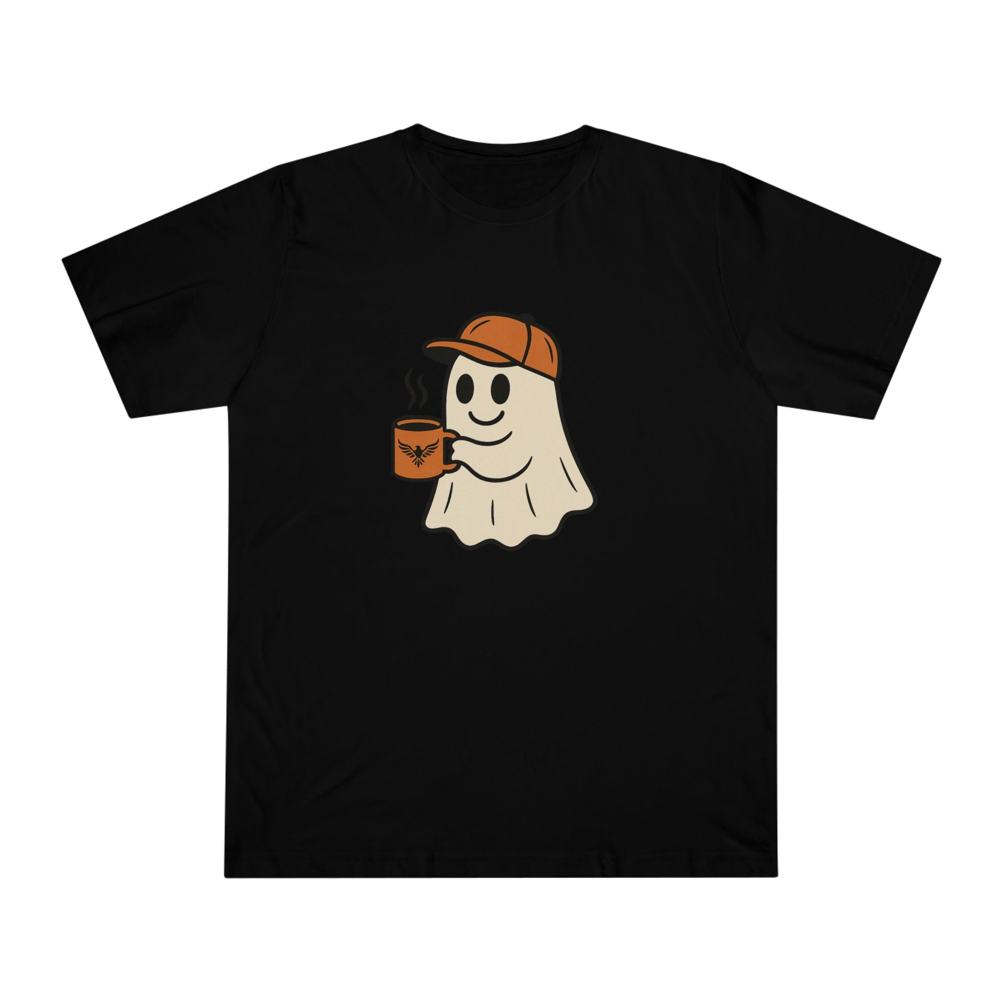 Fun Halloween Tee, Autumn Fashion, Casual Wear, Gift for Coffee Lovers, Spooky Vibes