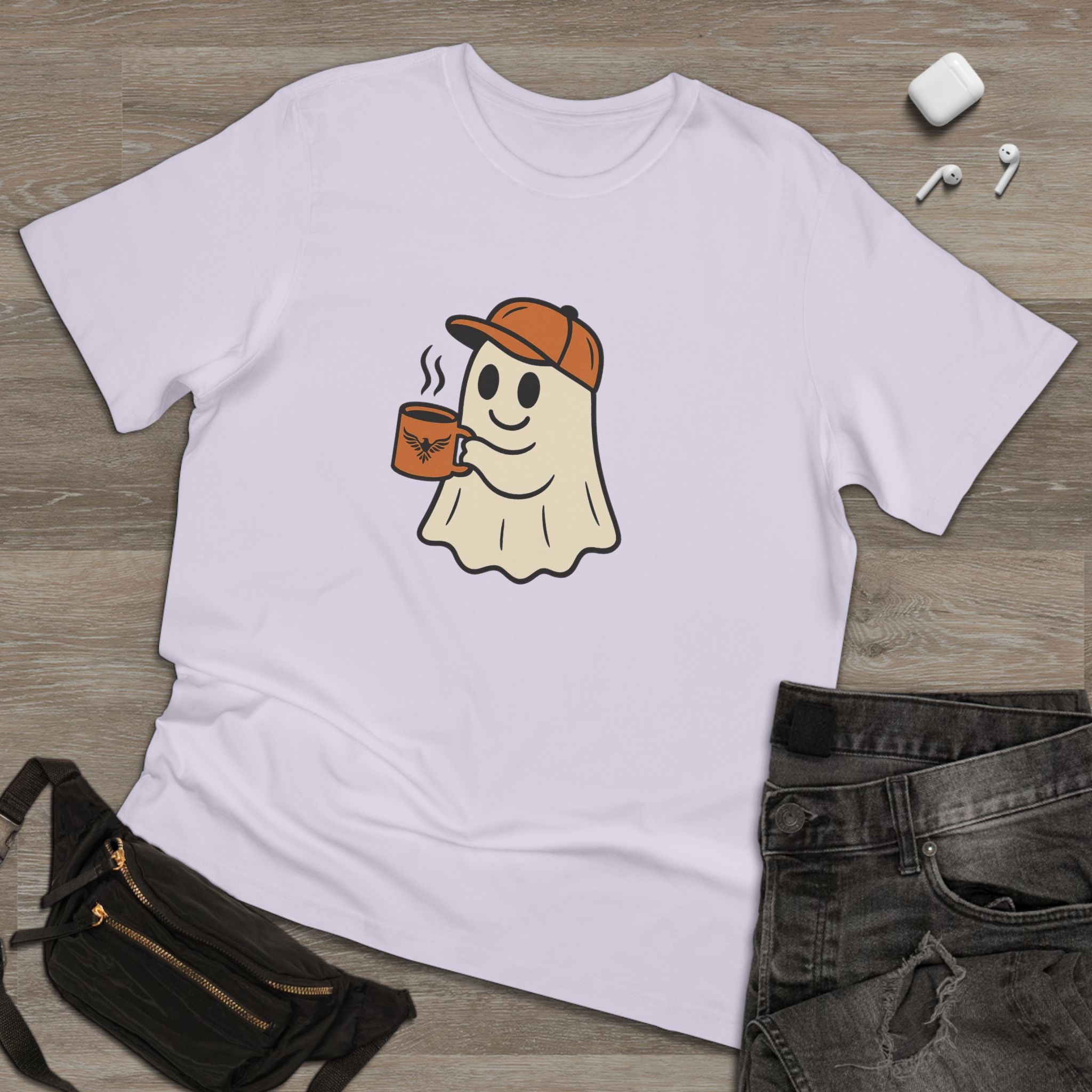 Fun Halloween Tee, Autumn Fashion, Casual Wear, Gift for Coffee Lovers, Spooky Vibes
