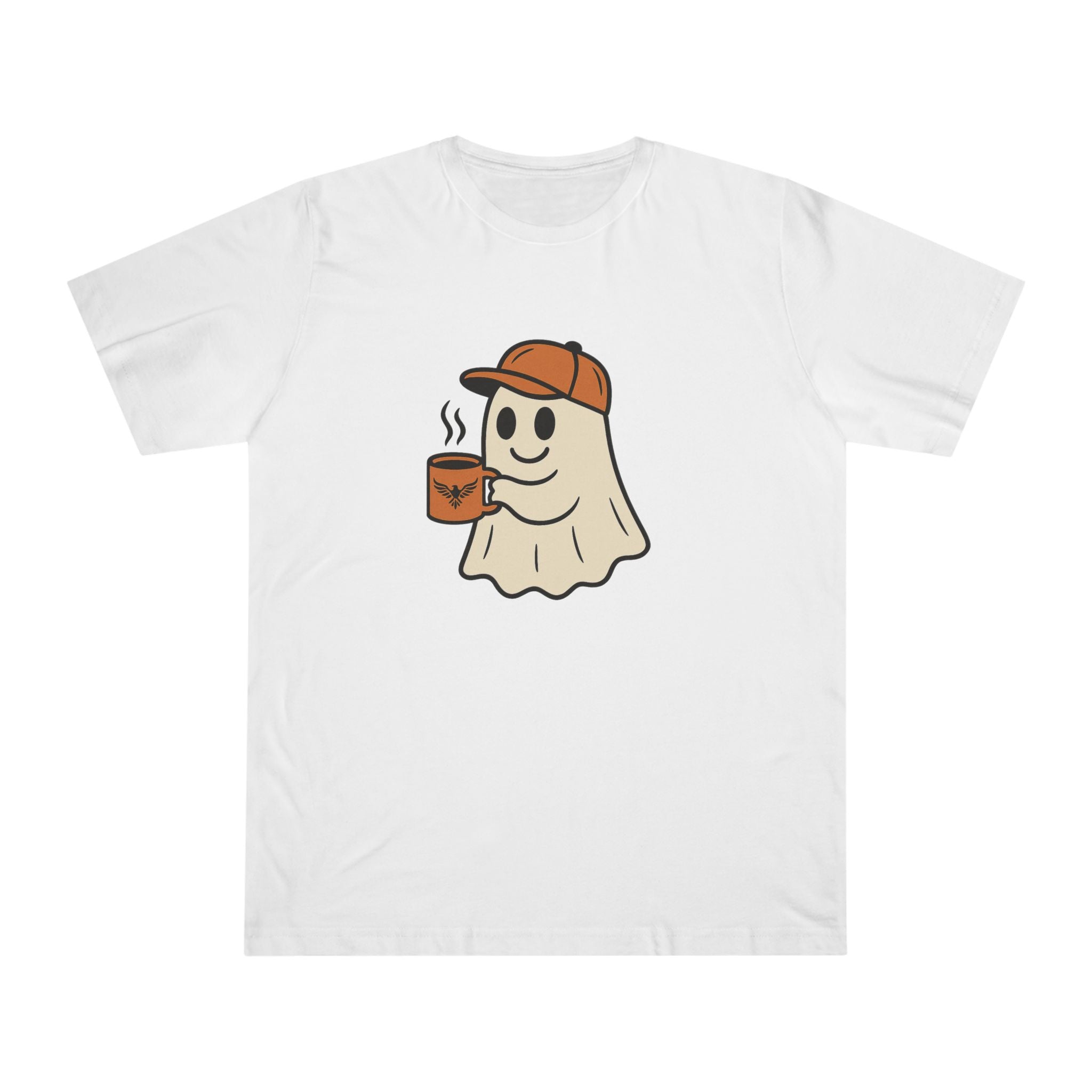 Fun Halloween Tee, Autumn Fashion, Casual Wear, Gift for Coffee Lovers, Spooky Vibes